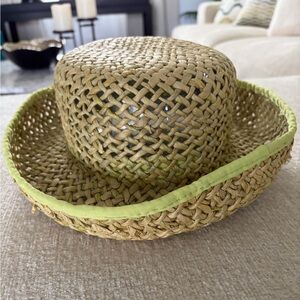 Unbranded Lime Green Straw Hat